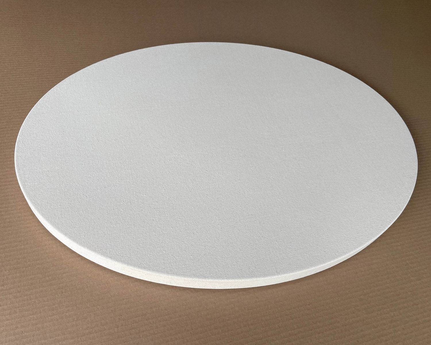 A well-stretched round or oval canvas is a thing of beauty!