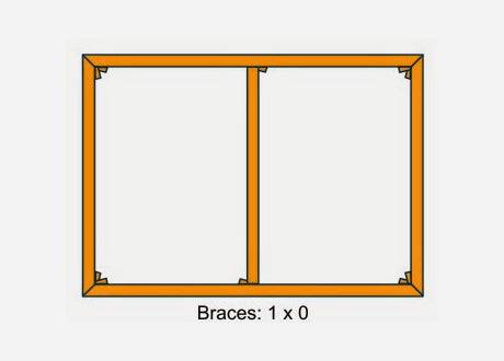 Stock-Sized Basic Stretcher Frames - 3/4″ Basic