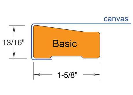 Custom-Sized Basic Stretcher Frames - 3/4″ Basic