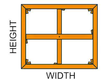 Custom-Sized Professional Stretcher Frames - 1 1/8" Professional