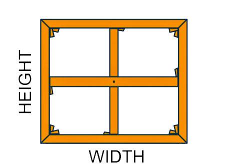 Custom-Sized Standard Stretcher Frames - 3/4″ Standard